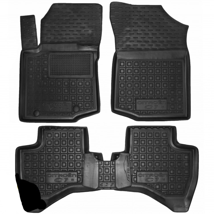 Set tappetini di gomma su misura per Citroen C1 (2015+)